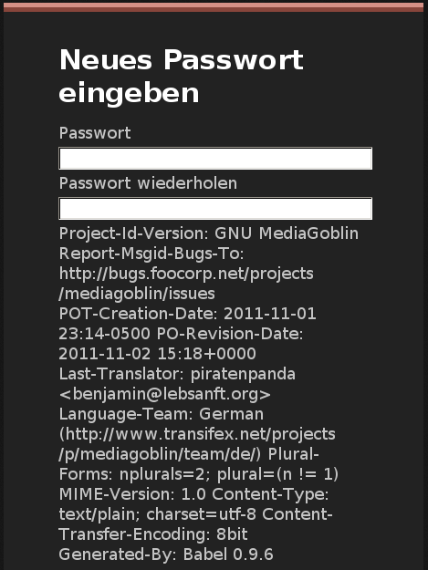 Image for Strange forgot password dialog