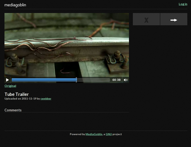 Image for MediaGoblin showing Tube