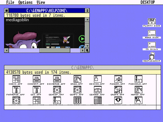 Image for Mediagoblin running on GEM Desktop
