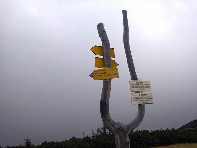 Image for Signpost on the trail to "Wielki Szyszak"