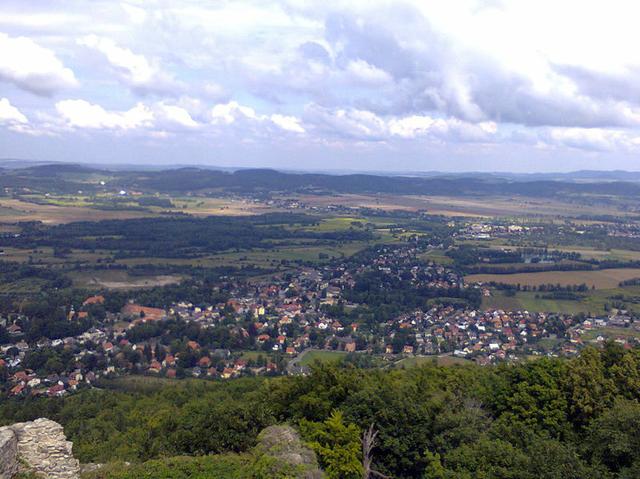Image for Landscape taken from a tower of Chojnik castle
