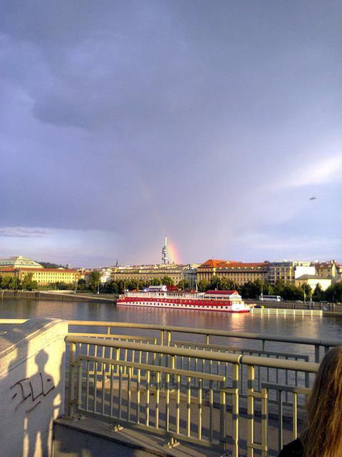 Image for Rainbow and UFO taken in Prague