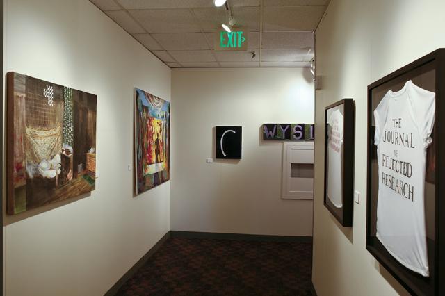 Image for PARC install 10: "Information Overload Syndrome," "The Owner's Historic Lesson (Flag 1954 - 1955)," "Melvil's Rib," "What You See Is What You Get," "Cycling for Libraries Jerseys"