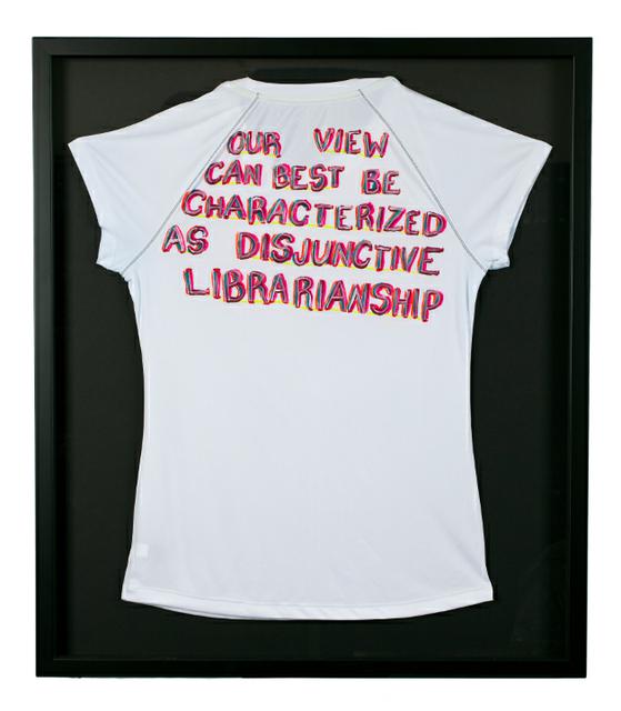 Image for Cycling for Libraries Bike Jersey: "Our view can best be characterized as disjunctive librarianship"