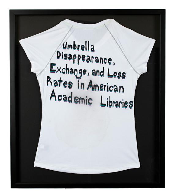 Image for Cycling for Libraries Bike Jersey: "Umbrella Disappearance, Exchange, and Loss Rates in American Academic Libraries"